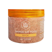 Savage Cat Raw Frozen Duck Tub Cat Food 12 oz