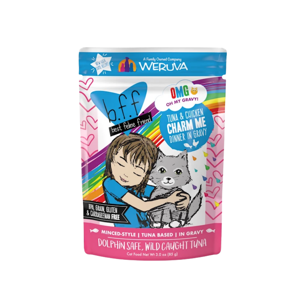 Weruva B.F.F. Oh My Gravy Charm Me Tuna & Chicken Dinner In Gravy Grain-Free Wet Cat Food