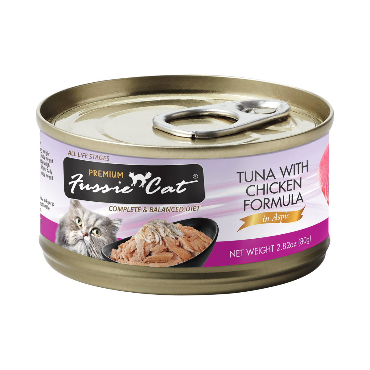 Fussie Cat Tuna With Chicken Formula In Aspic Grain-Free Canned Cat Food