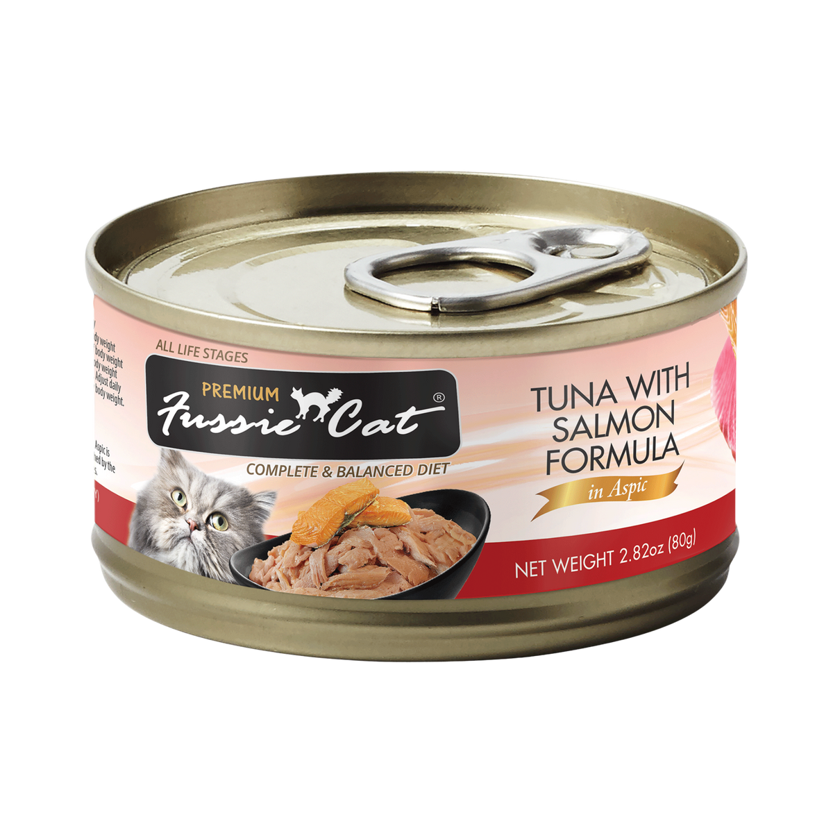 Fussie Cat Tuna With Salmon Formula In Aspic Grain-Free Canned Cat Food