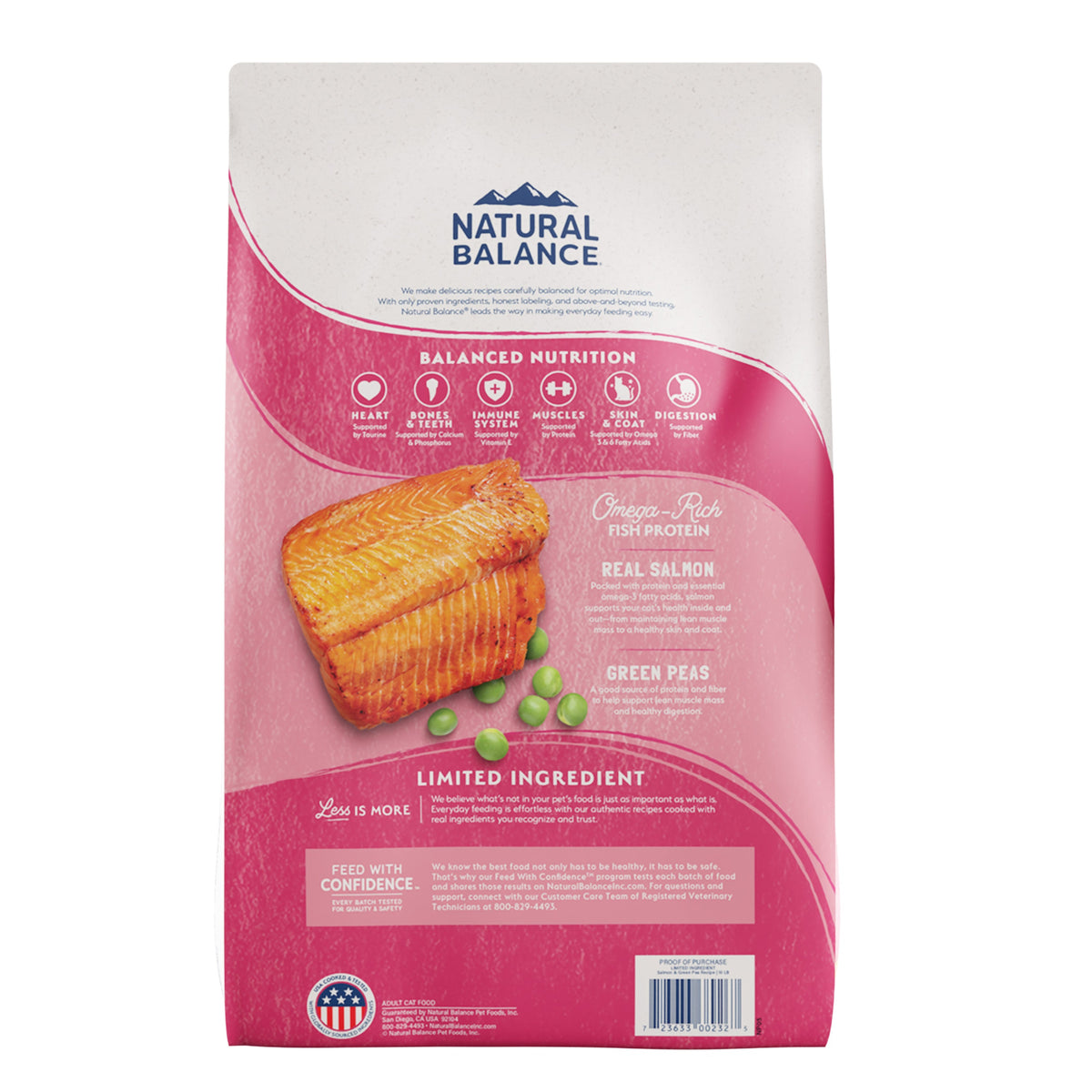 Natural Balance L.I.D. Limited Ingredient Diets Green Pea & Salmon Formula Grain-Free Dry Cat Food