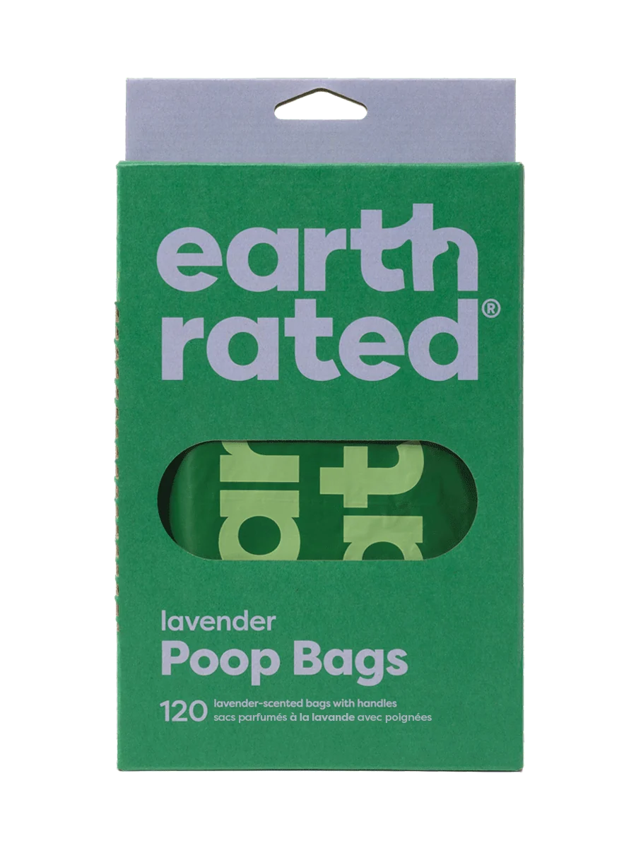 Earth Rated Lavender Scented Handle-Tie Dog Waste Bags 120 pk