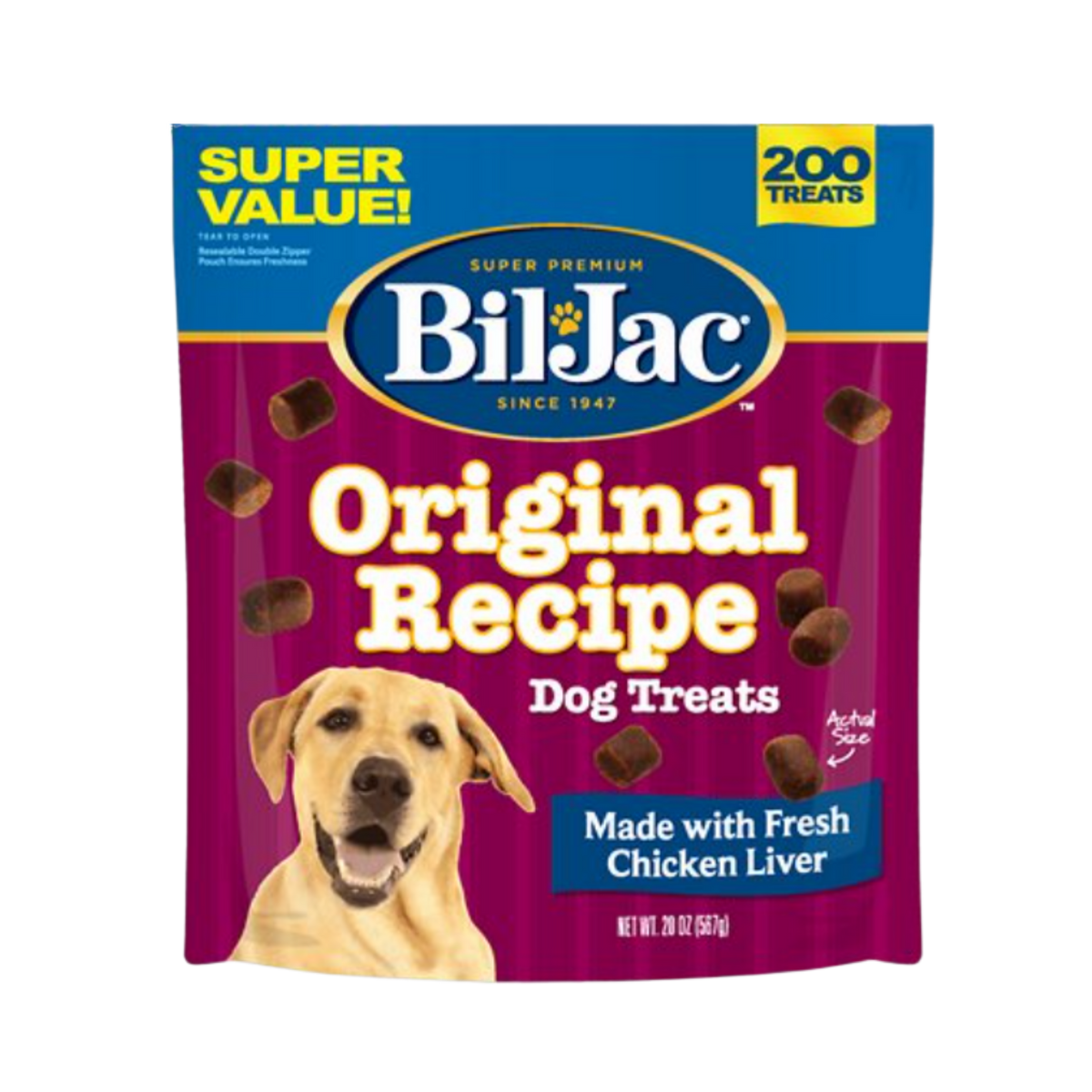 Bil Jac Original Recipe Dog Fresh Chicken Liver Treats 10 oz