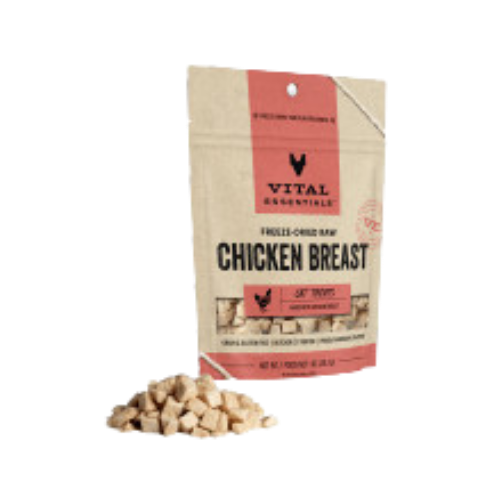 Vital Essentials VitalCat Chicken Breast Freeze-Dried Cat Treats 1 oz