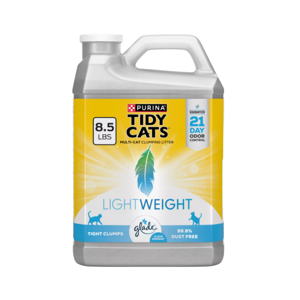 Tidy Cats Light Weight Glade Dust Free Clumping Cat Litter 8.5 lb