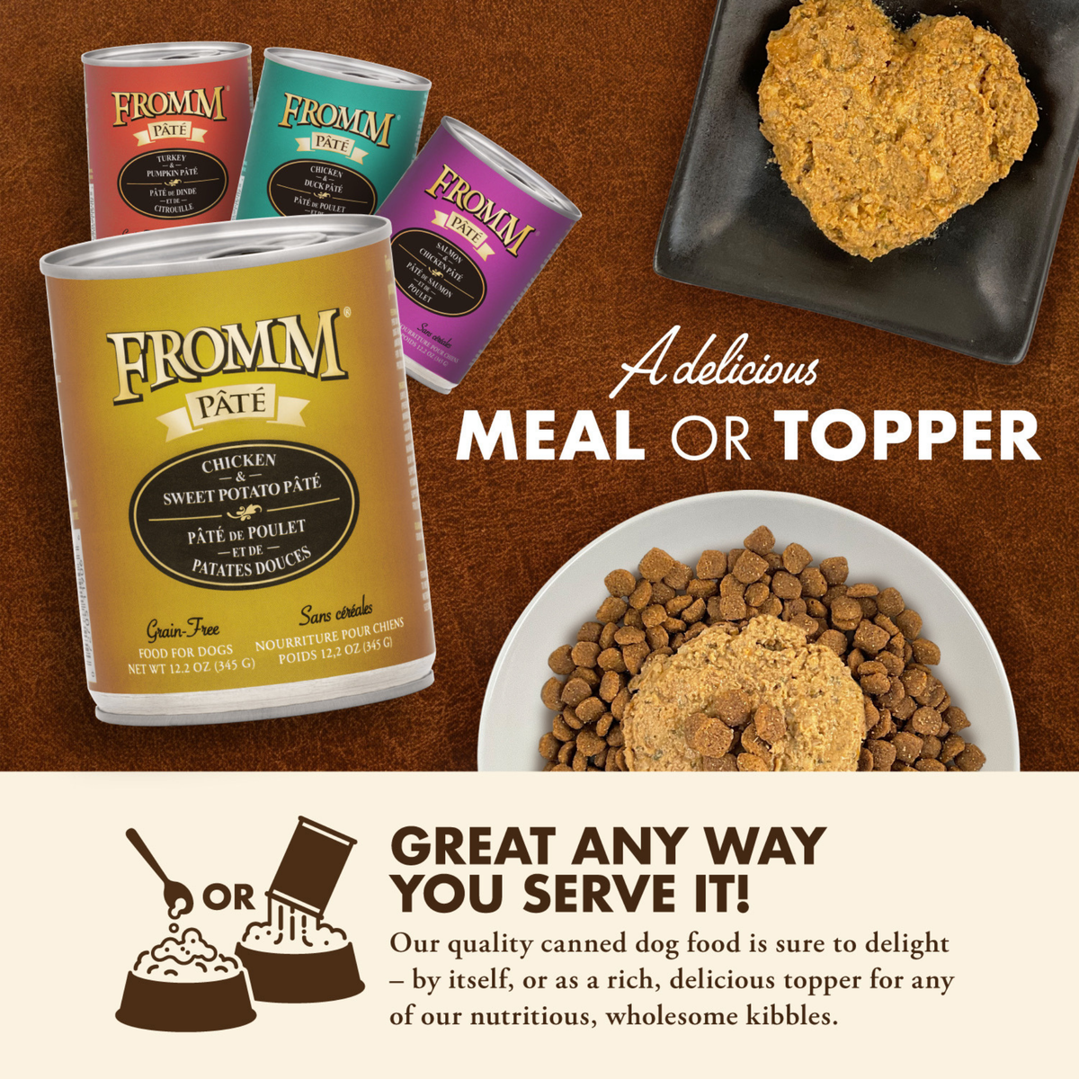 Fromm Chicken & Sweet Potato Pate Grain-Free Canned Dog Food