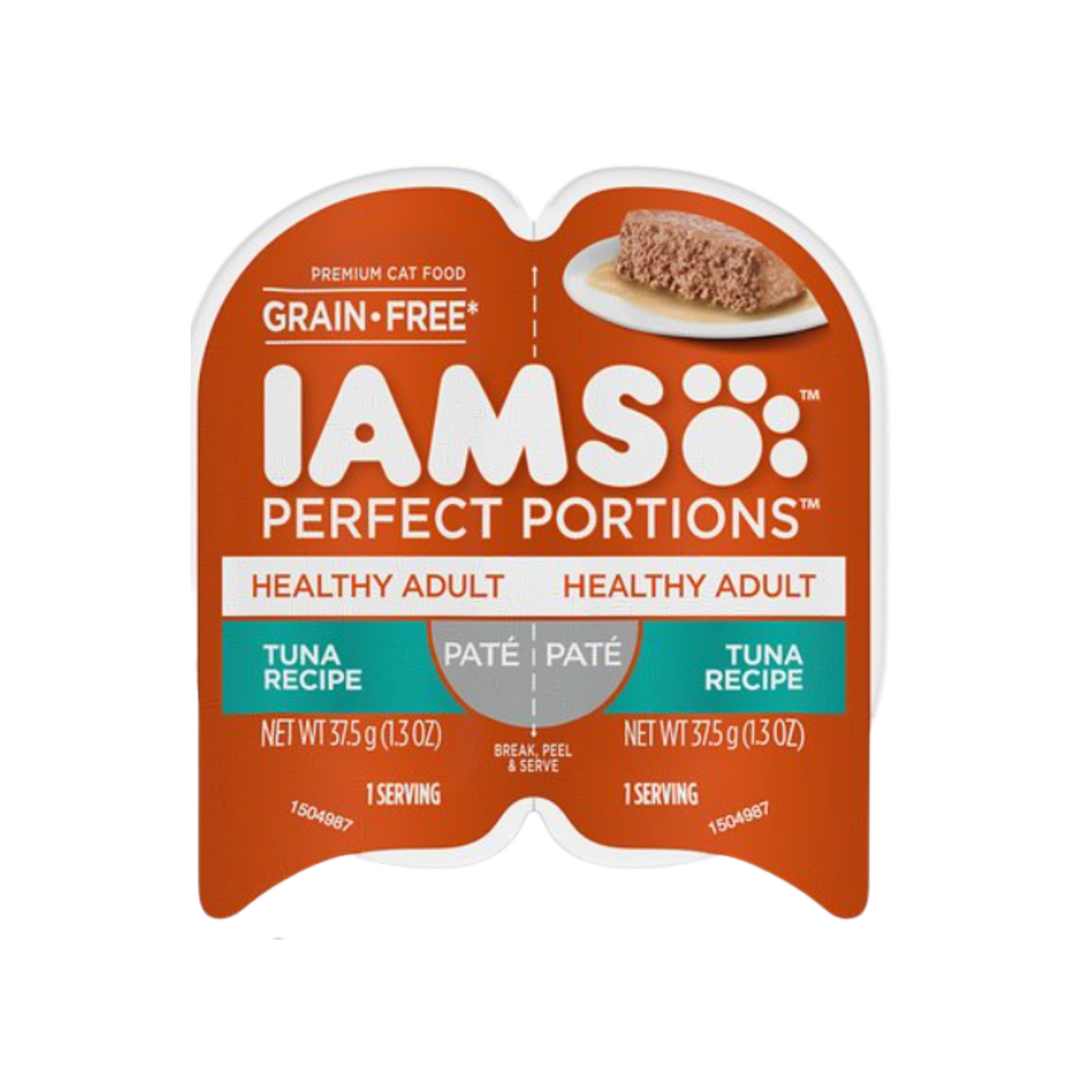 Iams Perfect Portions Healthy Adult Tuna Recipe Pate Grain-Free Wet Cat Food