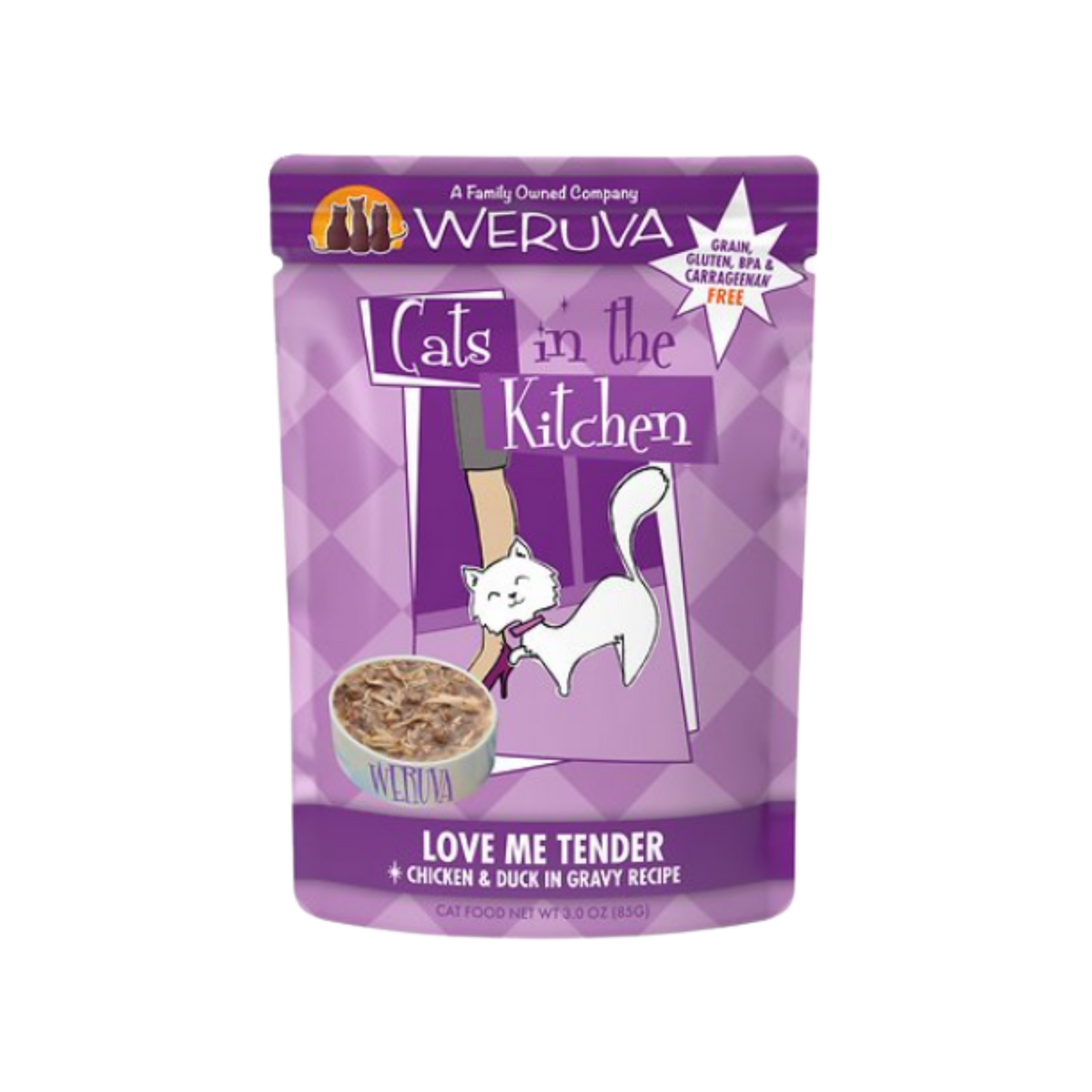 Weruva Cats In The Kitchen Love Me Tender With Chicken & Duck In Gravy Grain-Free Wet Cat Food