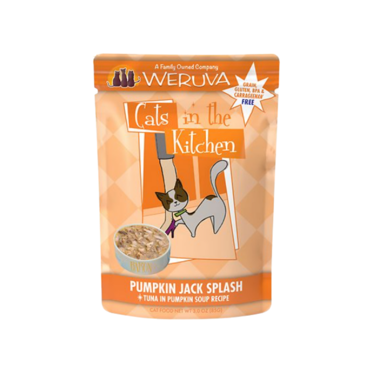 Weruva Cats In The Kitchen Pumpkin Jack Splash With Tuna In Pumpkin Soup Grain-Free Wet Cat Food