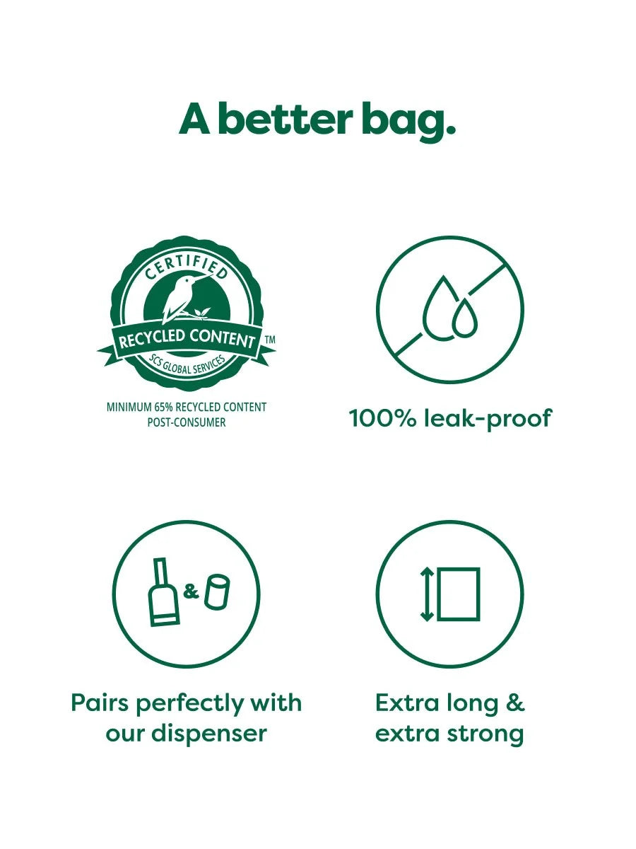 Earth Rated Lavender Scented Dog Waste Bags, 21 Refill Rolls
