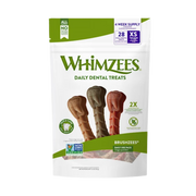 Whimzees Brushzees Extra Small Dental Dog Treats