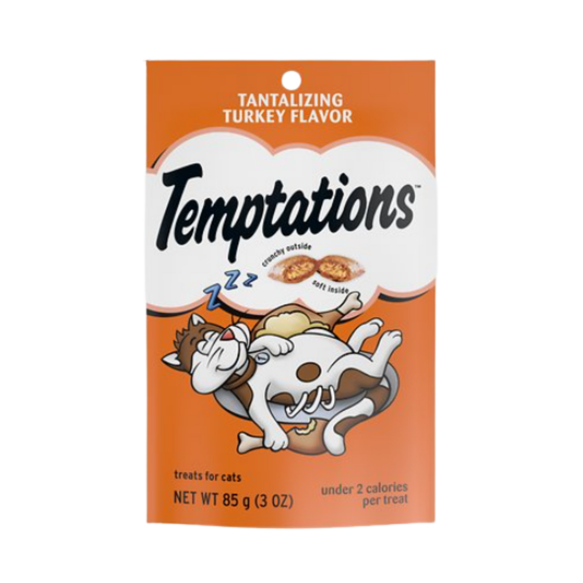 Whiskas Temptations Classic Crunchy and Soft Cat Treats Tantalizing Turkey Flavor 3 oz