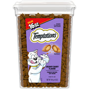 Whiskas Temptations Classic Crunchy and Soft Cat Treats Creamy Dairy Flavor