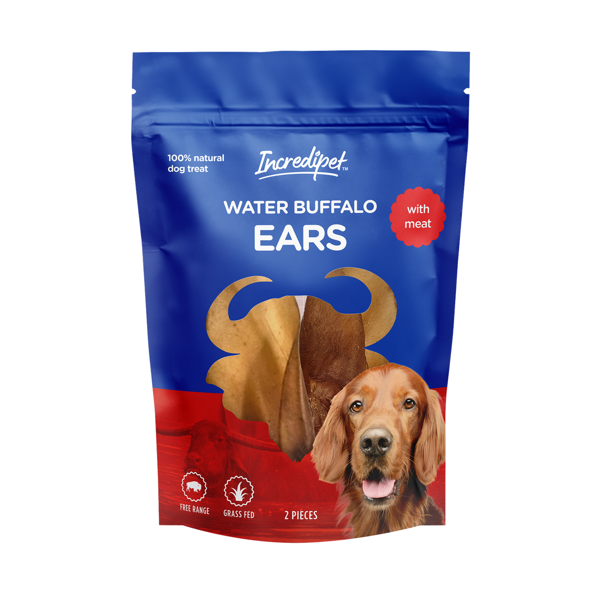 Incredipet Buffalo Ears Dog Chews 2 pk
