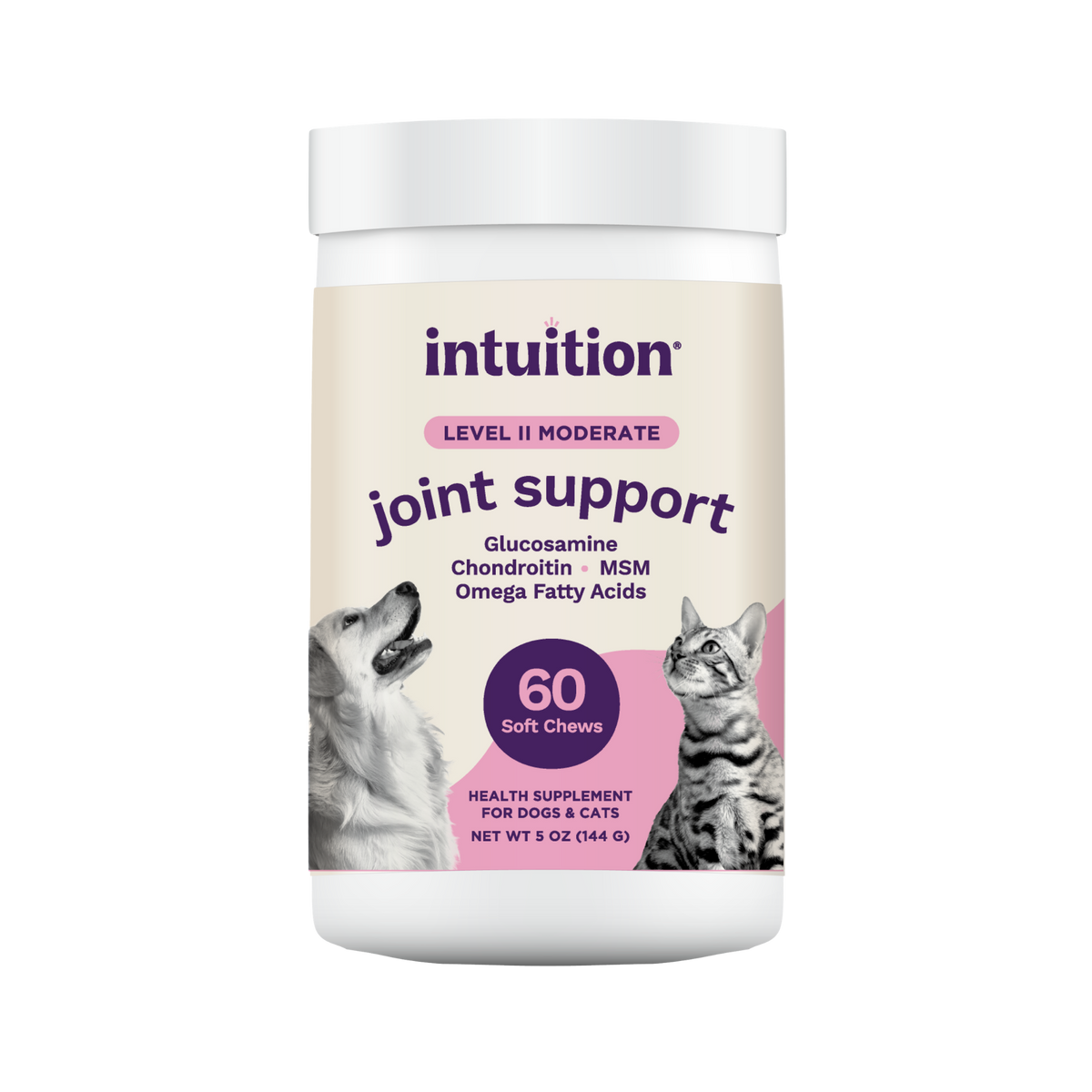 Intuition Soft Chews Level 2 Joint Supplement for Dogs & Cats 60 ct