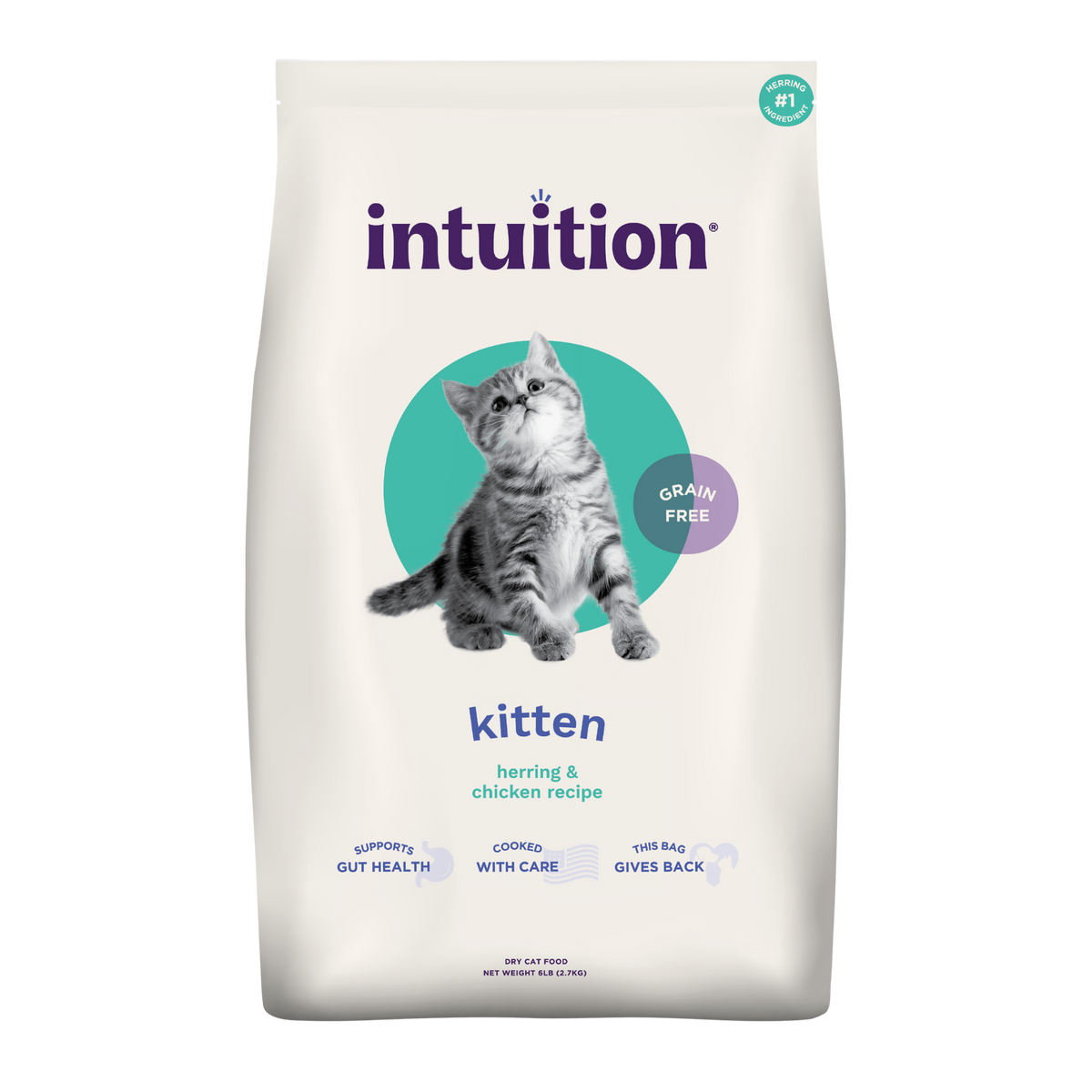 Intuition Grain-Free Herring & Chicken Recipe Dry Kitten Food 6 lb