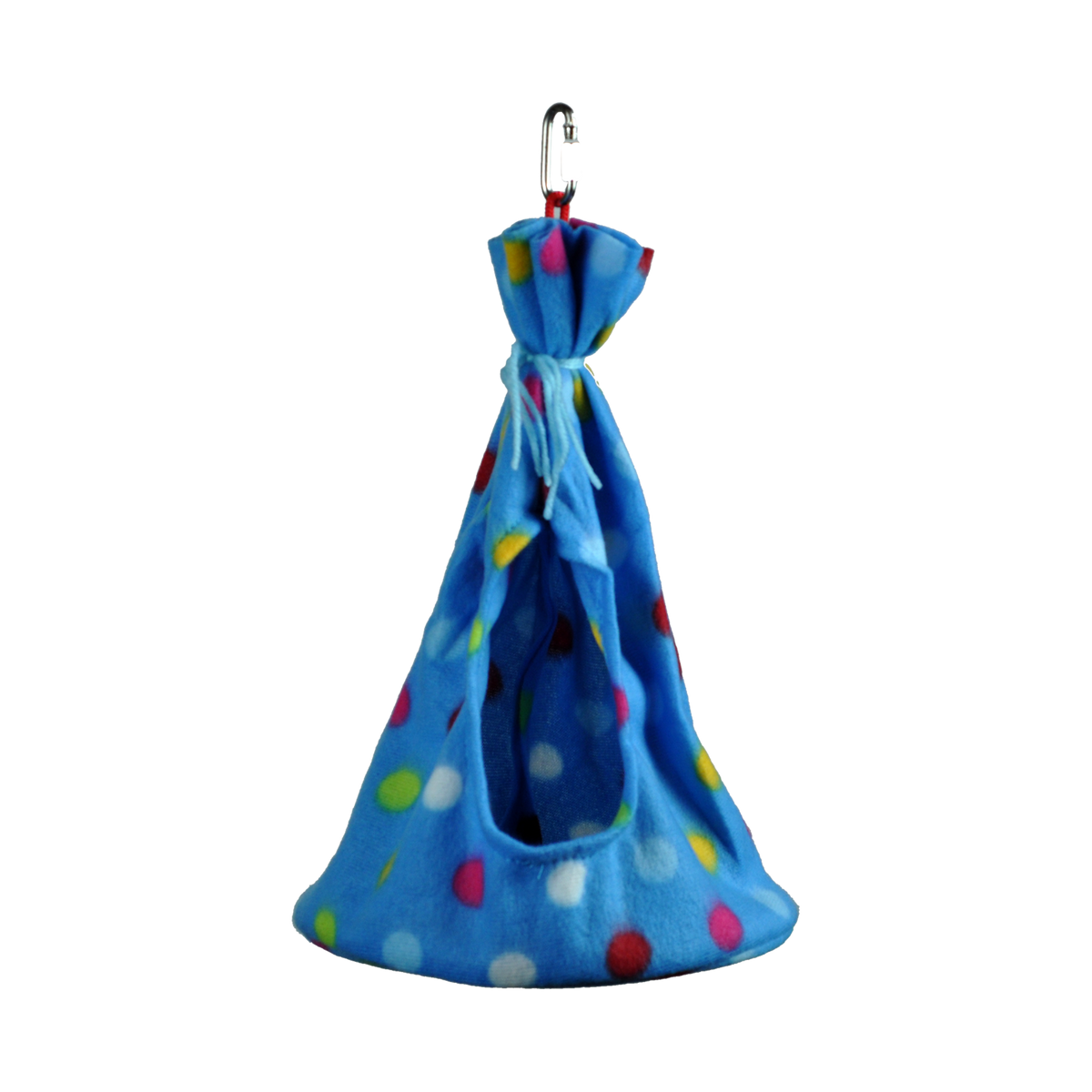 Incredipet Fleece Teepee Bird Toy, 5.5 x 9 in