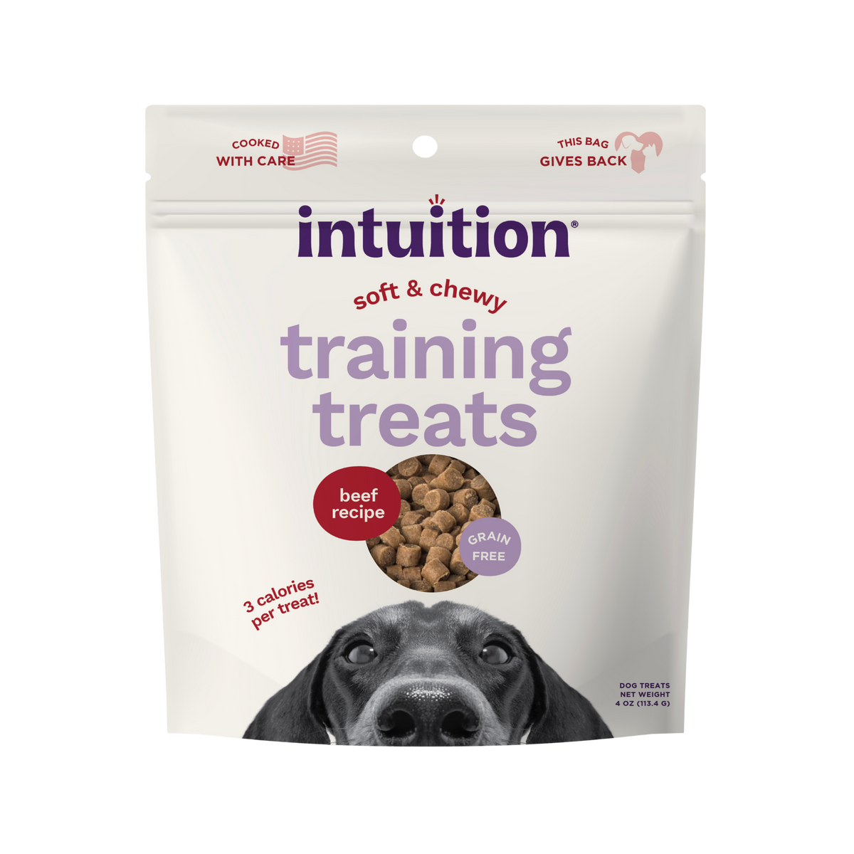 Intuition Beef Recipe Grain-Free Soft & Chewy Training Treats for Dogs