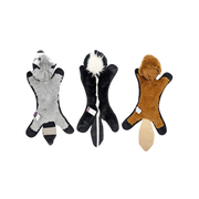 Incredipet Critter Ball-Head Plush Dog Toy, Assorted 17 in