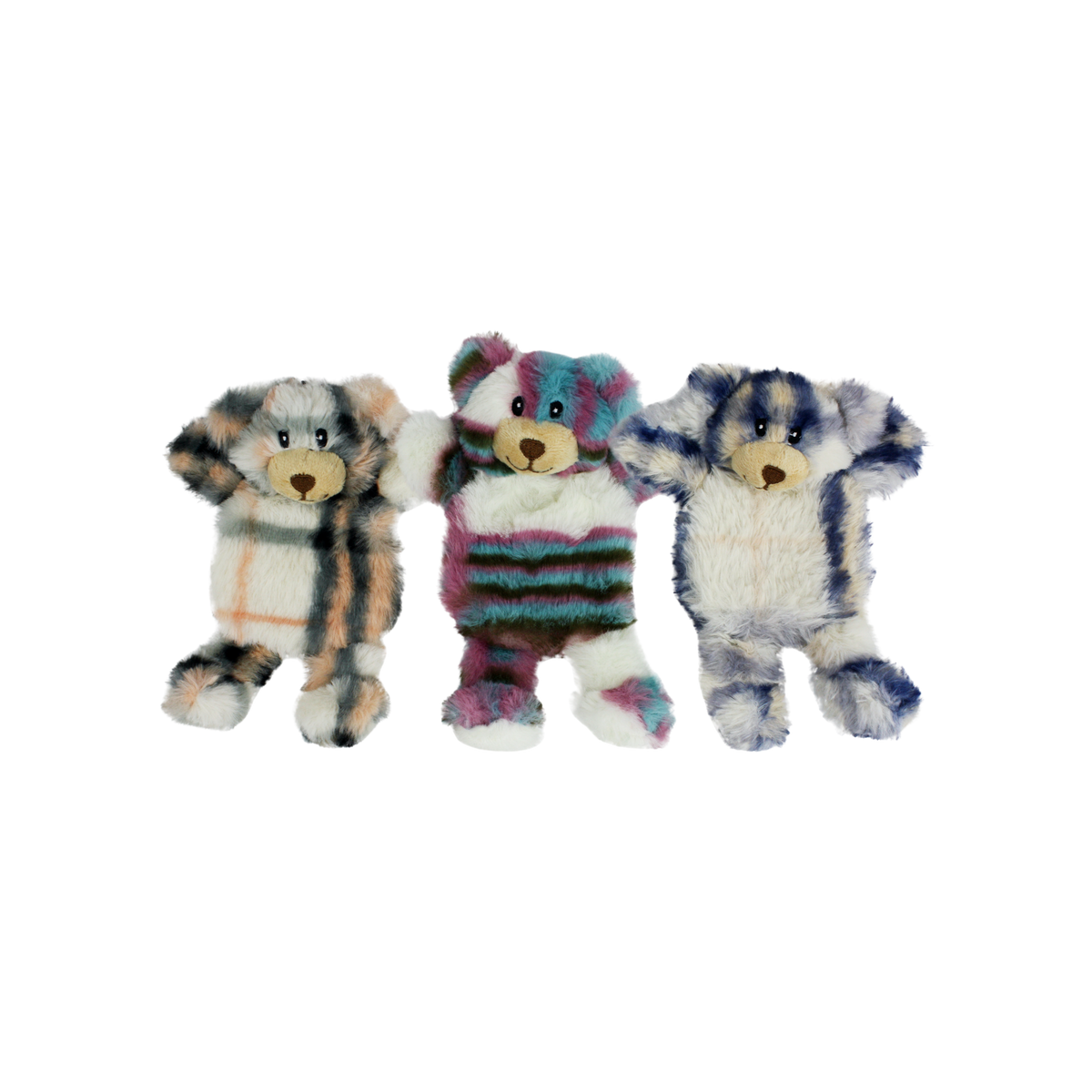 Incredipet Mini Berman Bear Plush Dog Toy, Assorted 7 in