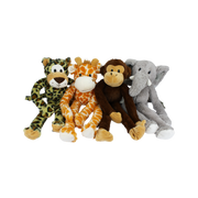Incredipet Swinging Safari Animals Plush Dog Toy, Assorted 19 in