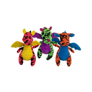 Incredipet Mini Dragon Plush Dog Toy, Assorted 5 in