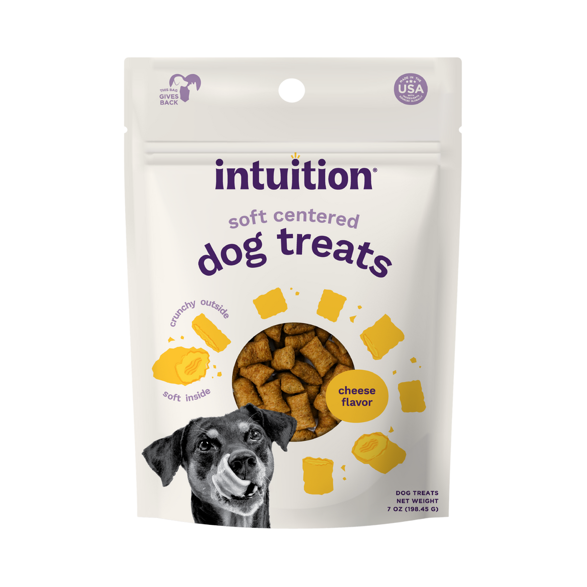 Intuition Soft Center Cheese Flavor Dog Treat 6 oz