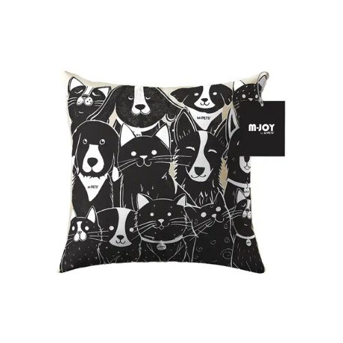 M-Pets Pet Family Black and White Cushion