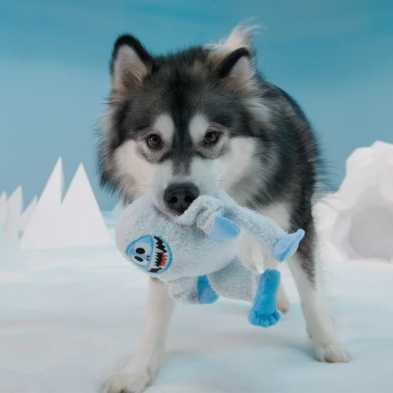 Bark Bumble Plush Yeti Tug Dog Toy