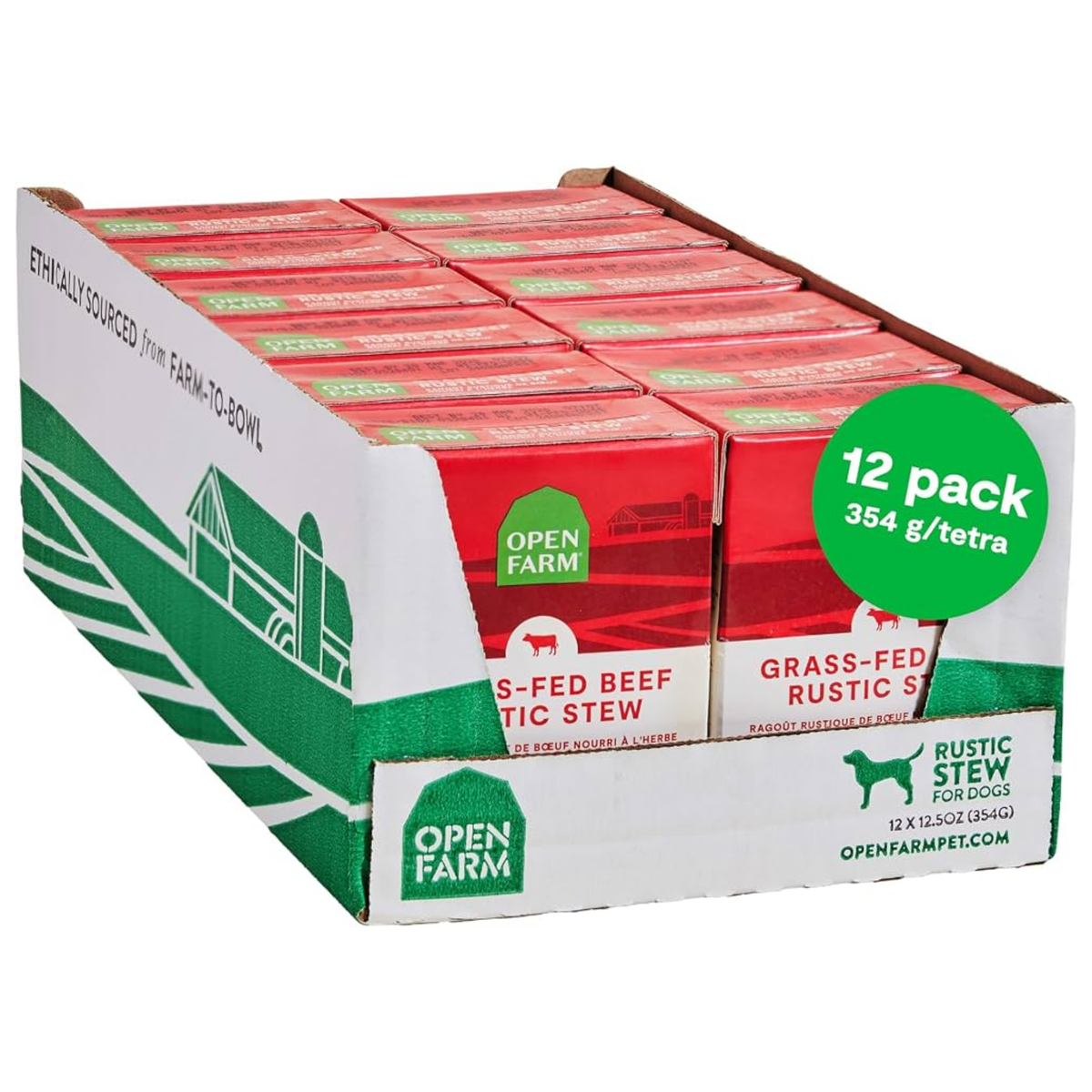 Open Farm Grass-Fed Beef Rustic Stew Wet Dog Food