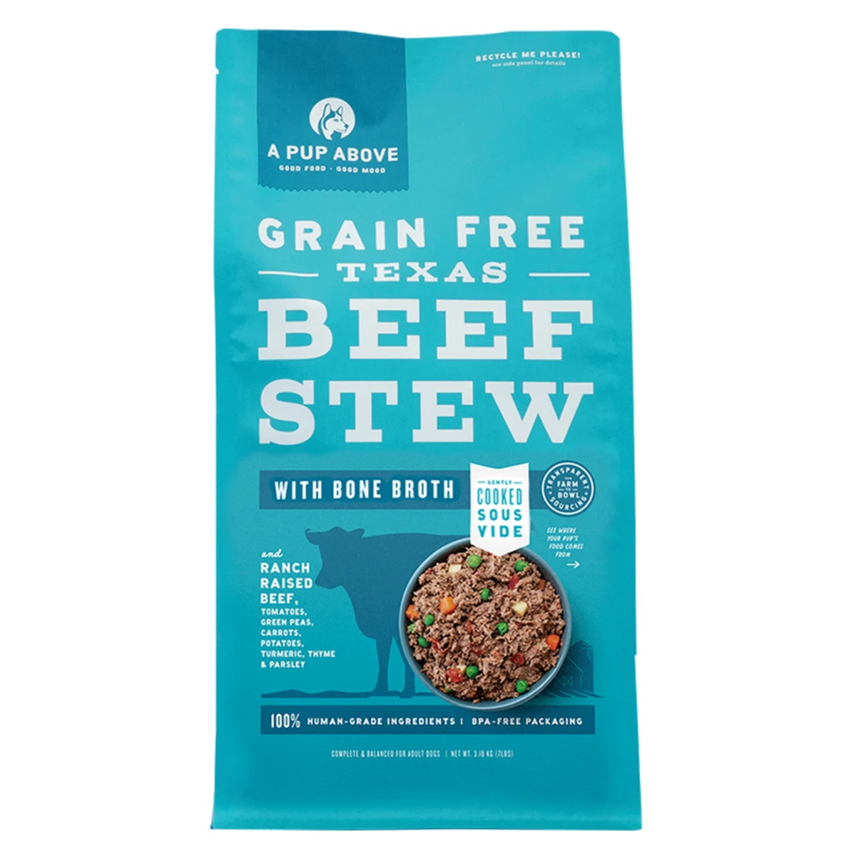 A Pup Above Grain-Free Texas Beef Stew Frozen Dog Food
