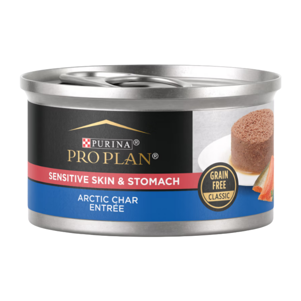 Purina Pro Plan Classic Sensitive Skin & Stomach Artic Char Entrée Grain-Free Wet Cat Food