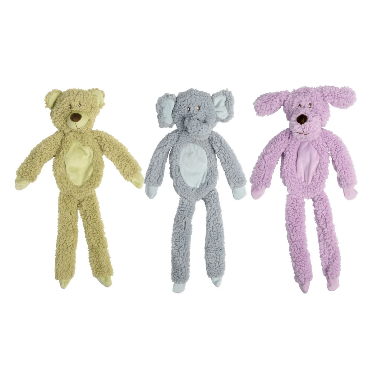 Multipet Aromadog Calming Lavender Fleece Flattie Dog Toy, Assorted Colors 19 in