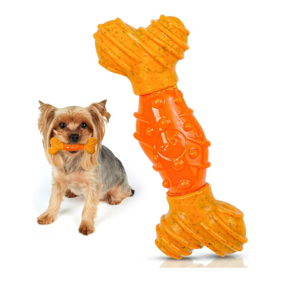 Spot Bambone Dental Bone Peanut Flavored Dog Chew Toy 6 in