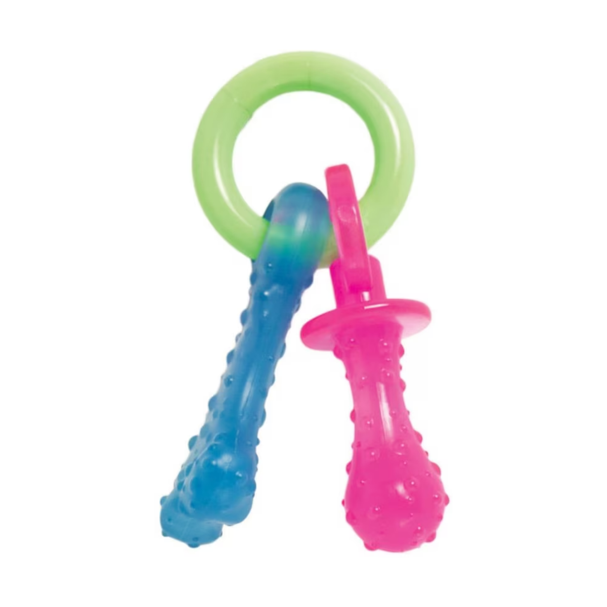 Nylabone Puppy Pacifier Bacon Flavored Teething Chew Toy up to 25 lbs