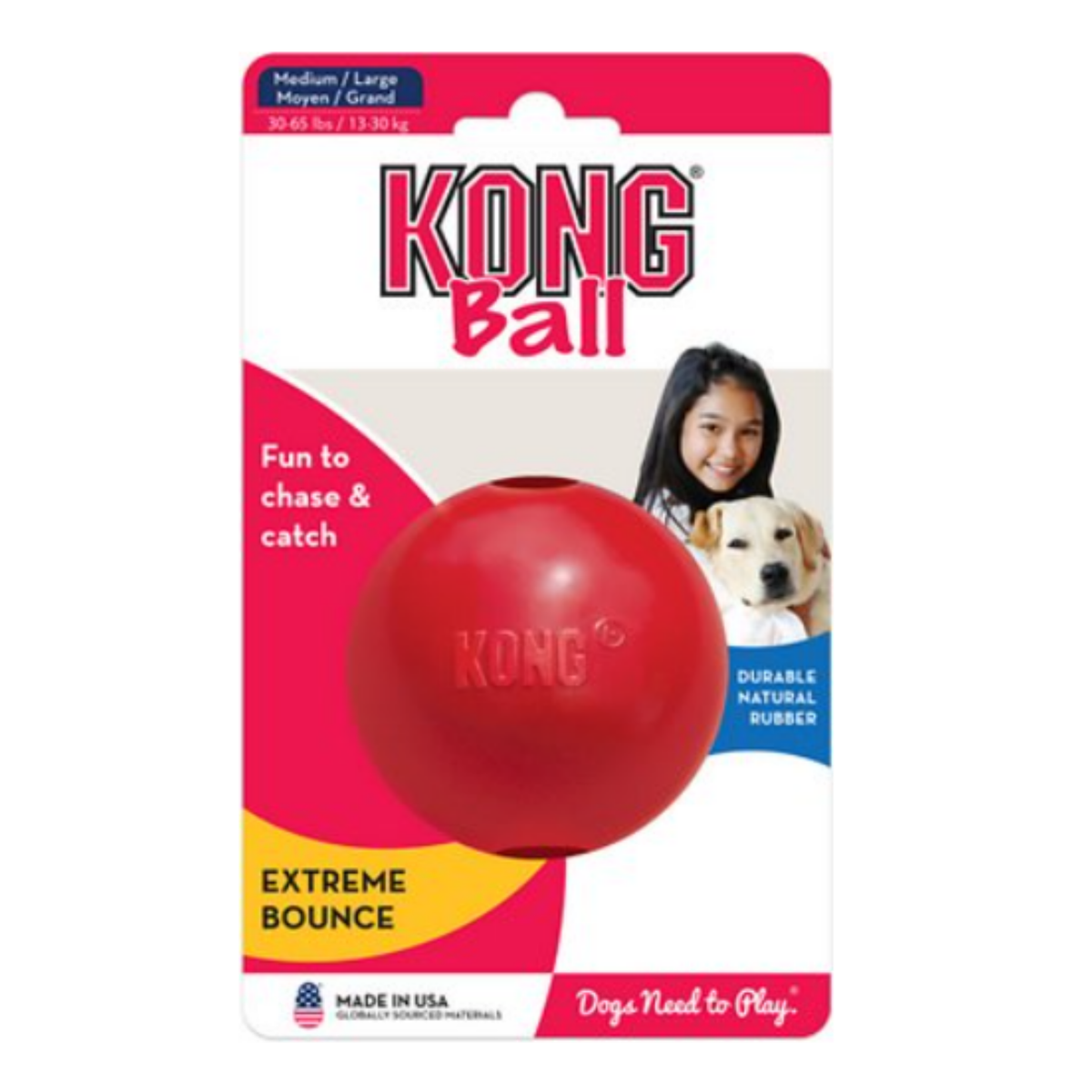 Kong Ball Dog Toy M/L