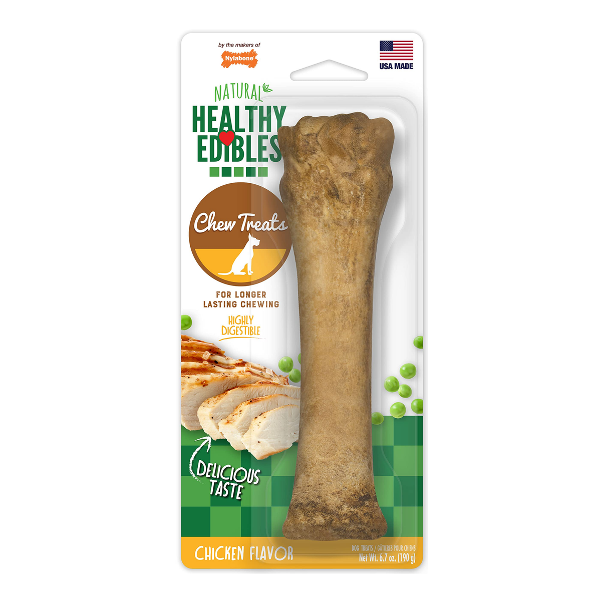 Nylabone Healthy Edibles Chicken Bone Over 50 lbs