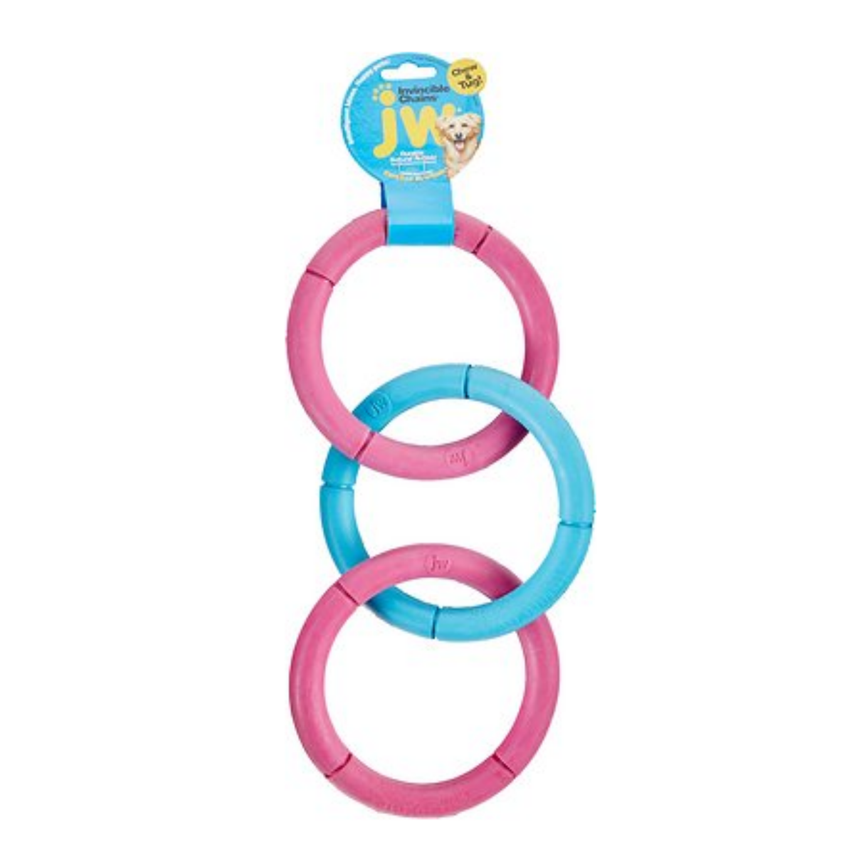 Jw Pet Invincibles Triple Chains Dog Toy L