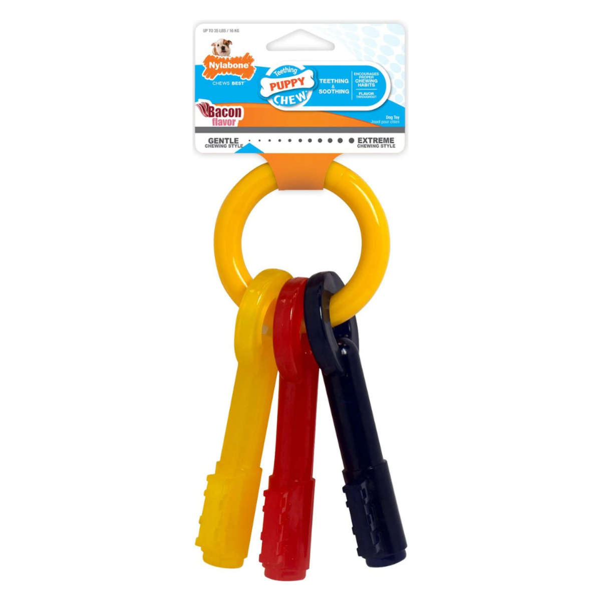 Nylabone Puppy Chew Teething Keys Dog Chew Toy