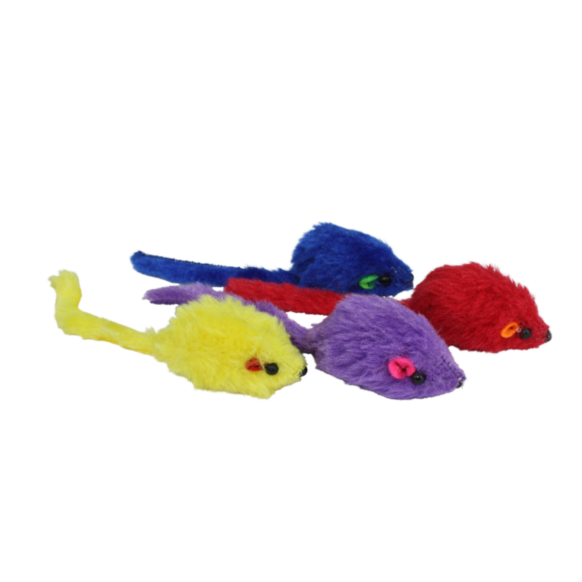 Incredipet Faux Furry Mice Cat Toy 4 pk