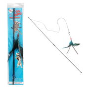 Go Cat Lures Da Bird Cat N Around Wand Cat Toy 36 in