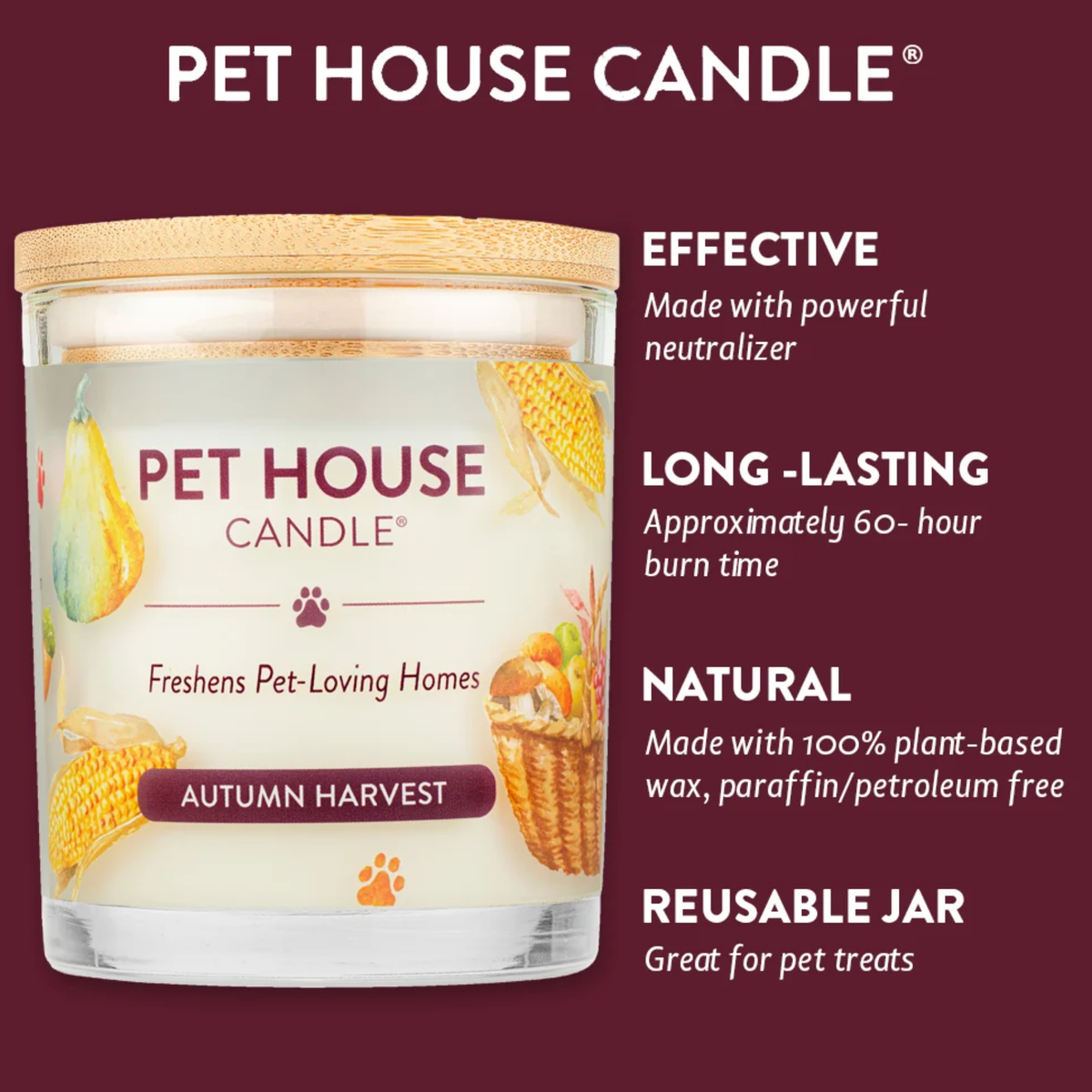 Pet House Autumn Harvest Candle 9 oz