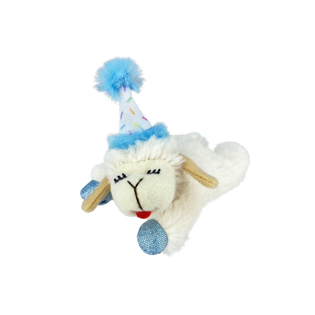 Multipet Lamb Chop Birthday Cat Toy 4 in