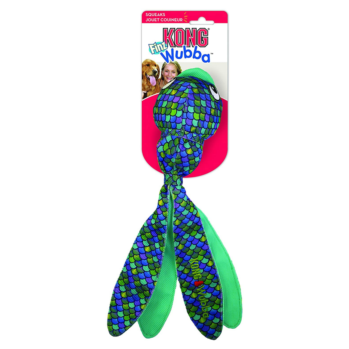 Kong Wubba Fins Dog Toy