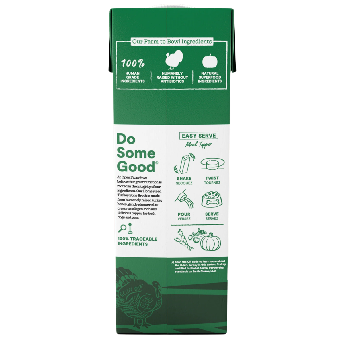 Open Farm Homestead Turkey Bone Broth for Dogs