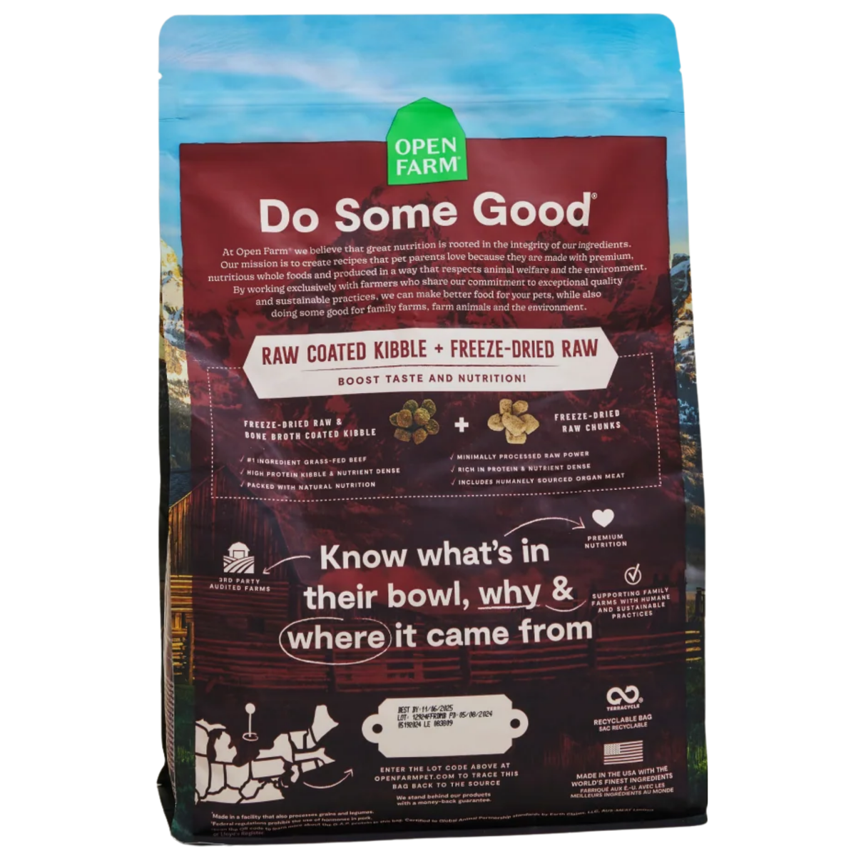Open Farm Front Range Ancient Grains RawMix For Dogs 20 lb