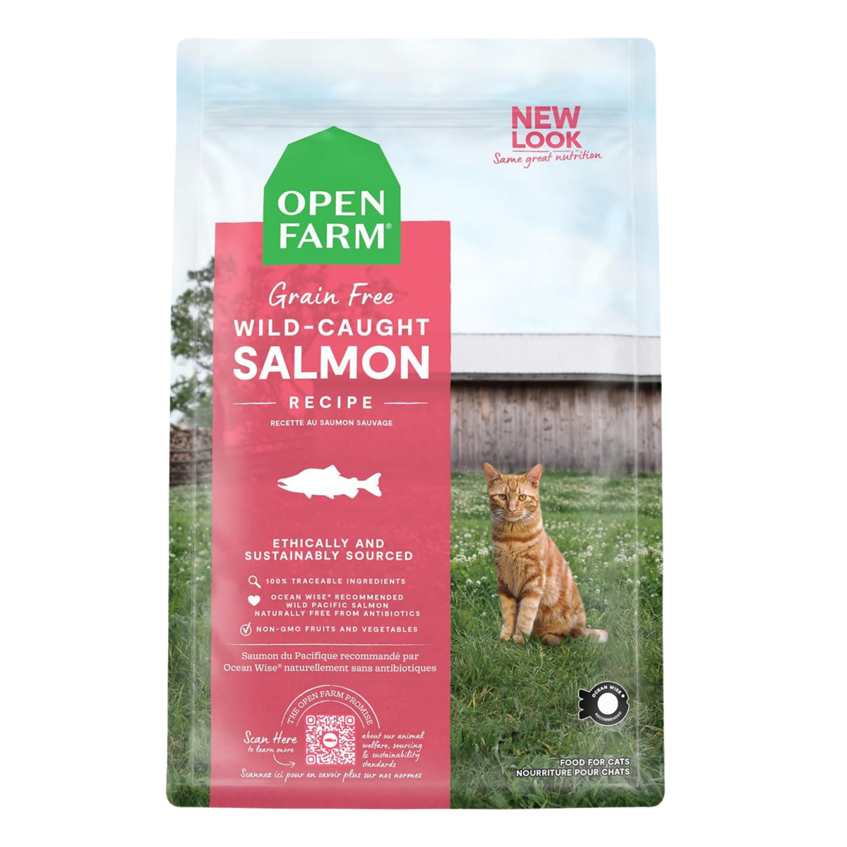 Open Farm Wild-Caught Salmon Recipe Grain-Free Dry Cat Food