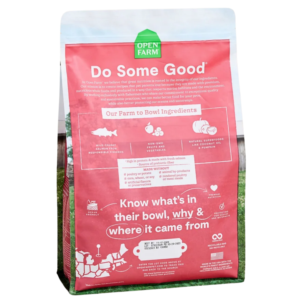 Open Farm Wild-Caught Salmon Recipe Grain-Free Dry Cat Food