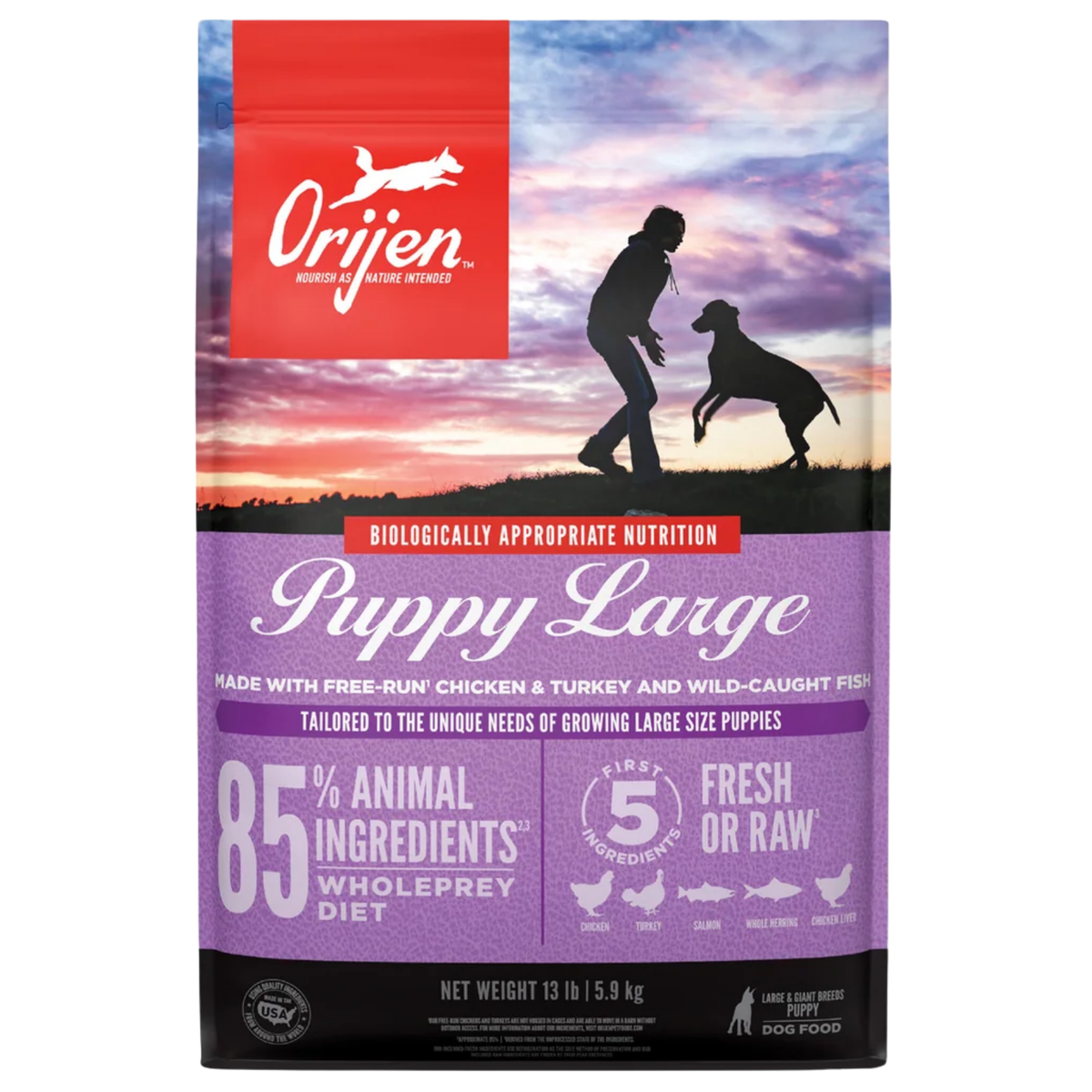 Orijen Large Breed Puppy Grain-Free Dry Dog Food 23.5 lb