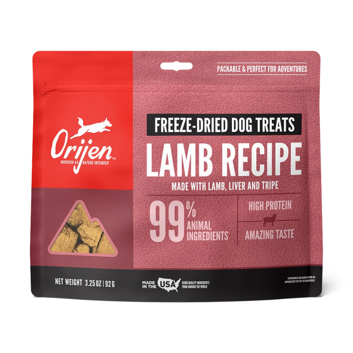 Orijen Biologically Appropriate Lamb, Liver, & Tripe Freeze-Dried Dog Treats